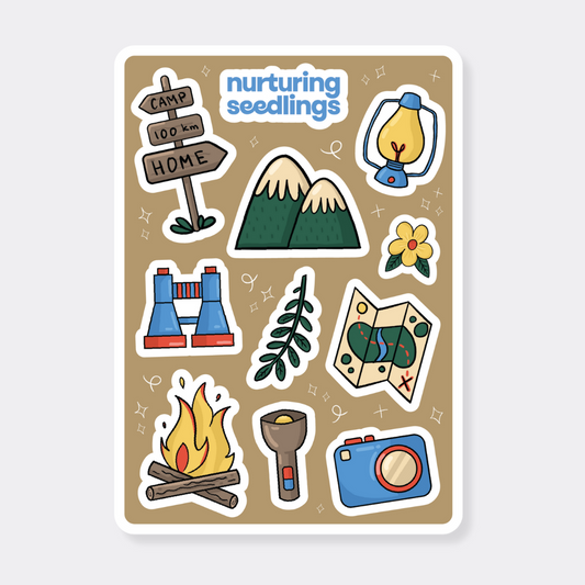 Sticker Sheet - Happy Camper